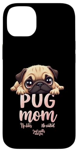 Lustiger Mops Mama Hund Mops Mama Humor Zitat Hülle für iPhone 14 Plus von Pug Fun Designs