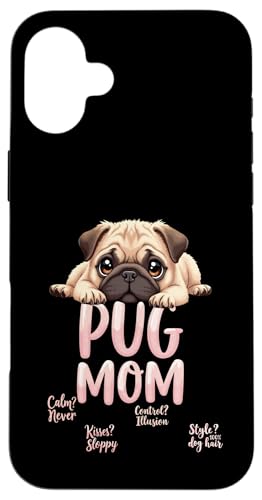 Lustiger Mops Mama Hund Mops Mama Humor Zitat Hülle für iPhone 16 Plus Lustiger Mops Mama Hund Mops Mama Humor Zitat Hülle für iPhone 16 Plus von Pug Fun Designs