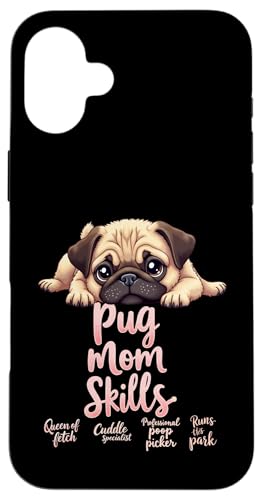 Lustiger Mops Mama Hund Mops Mama Humor Zitat Hülle für iPhone 16 Plus Lustiger Mops Mama Hund Mops Mama Humor Zitat Hülle für iPhone 16 Plus von Pug Fun Designs