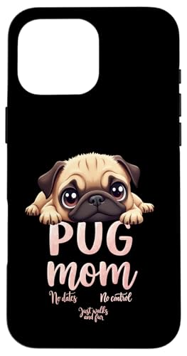 Lustiger Mops Mama Hund Mops Mama Humor Zitat Hülle für iPhone 16 Pro Max Lustiger Mops Mama Hund Mops Mama Humor Zitat Hülle für iPhone 16 Pro Max von Pug Fun Designs