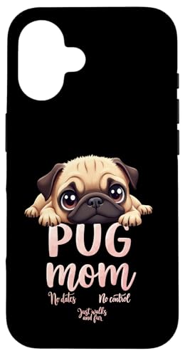 Lustiger Mops Mama Hund Mops Mama Humor Zitat Hülle für iPhone 16 Lustiger Mops Mama Hund Mops Mama Humor Zitat Hülle für iPhone 16 von Pug Fun Designs