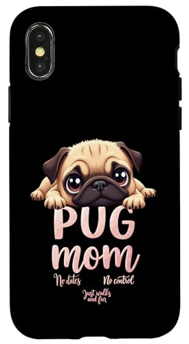 Lustiger Mops Mama Hund Mops Mama Humor Zitat Hülle für iPhone X/XS Lustiger Mops Mama Hund Mops Mama Humor Zitat Hülle für iPhone X/XS von Pug Fun Designs