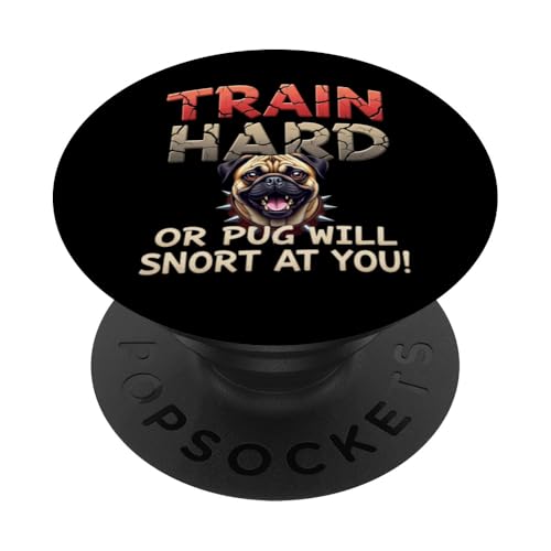 Lustiges Geschenk für Mops-Hundebesitzer PopSockets Klebender PopGrip Lustiges Geschenk für Mops-Hundebesitzer PopSockets Klebender PopGrip von Pug Fun Designs
