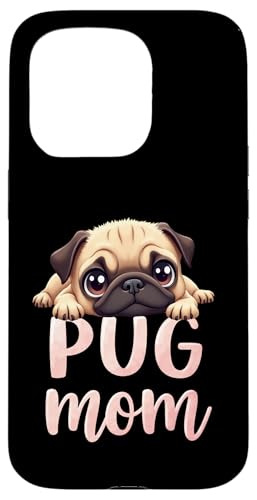Mops Mama Hund Mops Mama Cute Puppy Hülle für iPhone 15 Pro von Pug Fun Designs