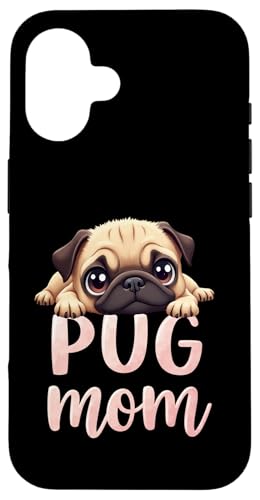 Mops Mama Hund Mops Mama Cute Puppy Hülle für iPhone 16 Mops Mama Hund Mops Mama Cute Puppy Hülle für iPhone 16 von Pug Fun Designs