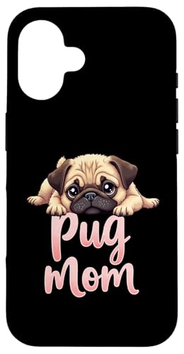 Mops Mama Hund Mops Mama Cute Puppy Hülle für iPhone 16 Mops Mama Hund Mops Mama Cute Puppy Hülle für iPhone 16 von Pug Fun Designs