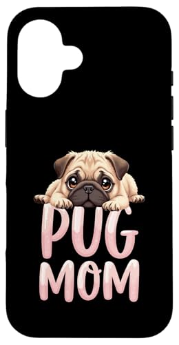 Mops Mama Hund Mops Mama Cute Puppy Hülle für iPhone 16 Mops Mama Hund Mops Mama Cute Puppy Hülle für iPhone 16 von Pug Fun Designs
