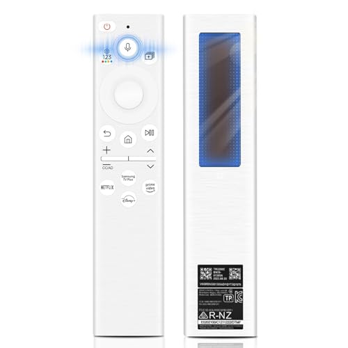 Solar Ersatz Fernbedienung für Samsung,BN59-01391A Sprachfernbedienung kompatibel mit T V Quadro Sam-Sung Frame, Samsung 2021-2024 Smart 4K HD T V (Weiß) von Puiseno