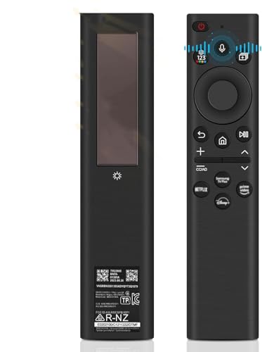 Samsung Smart T V Solar Ersatz-Fernbedienung, BN59-01385A kompatibel mit T V Quadro Samsung Frame, Sam-sung 2021-2022 Smart 4K HD T V (Schwarz) von Puiseno