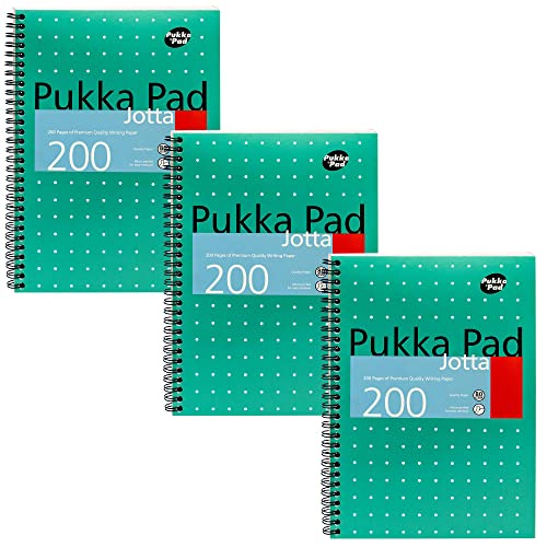 Pukka Pad Jotta Notizbuch B5, Spiralbindung, metallischer Einband, 3 Stück von Pukka Pad