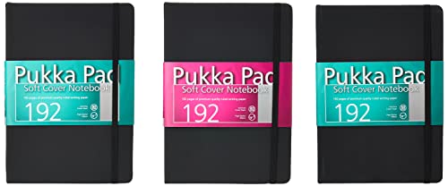 Pukka Pad Notizbuch, A5, Softcover, Schwarz, 3 Stück von Pukka Pad