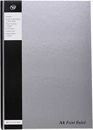 Pukka Pad Notizbuch mit Lesezeichenband gebunden Hard Cover 192 Seiten 90 g/m² A4 5 Stück silbern von Pukka Pad