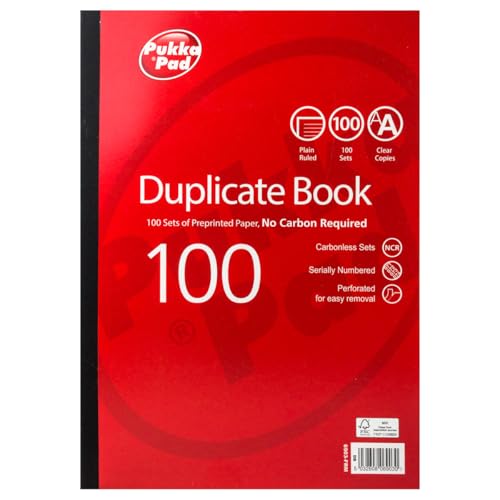 Pukka Pad Quittungsbuch, A4, blanko, liniert, durchschreibend, perforiert Pukka Pad Quittungsbuch, A4, blanko, liniert, durchschreibend, perforiert von Pukka Pad