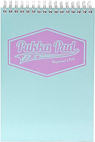 Pukka Pastel Reporters Notizbuch, Blau/Pink/Minzgrün, 3 Stück von Pukka Pad