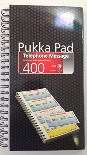 Pukka Pad Telefonbuch, spiralgebunden, 400 Duplikate, 3 Stück von Pukka Pads