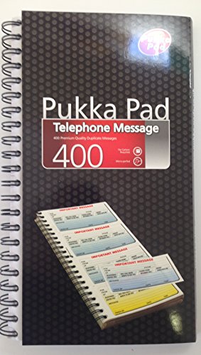 Pukka Pad Telefonbuch, spiralgebunden, 400 Duplikate, 3 Stück Pukka Pad Telefonbuch, spiralgebunden, 400 Duplikate, 3 Stück von Pukka Pads