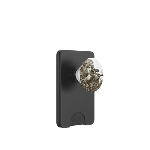 Dienst ruft: Ghillie Suit Sniper PopSockets PopWallet für MagSafe Dienst ruft: Ghillie Suit Sniper PopSockets PopWallet für MagSafe von Pulp Culture