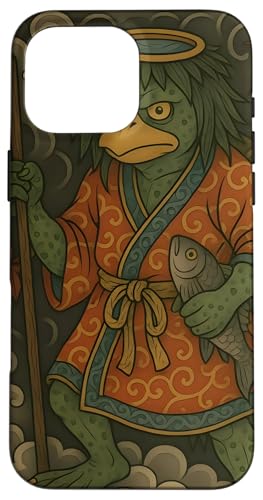 Kappa, Japanischer Yokai Dämon Hülle für iPhone 16 Pro Max Kappa, Japanischer Yokai Dämon Hülle für iPhone 16 Pro Max von Pulp Culture