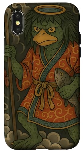 Kappa, Japanischer Yokai Dämon Hülle für iPhone X/XS Kappa, Japanischer Yokai Dämon Hülle für iPhone X/XS von Pulp Culture