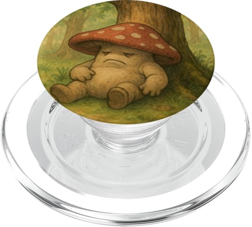 Niedlicher mürrischer Pilz PopSockets PopGrip für MagSafe Niedlicher mürrischer Pilz PopSockets PopGrip für MagSafe von Pulp Culture
