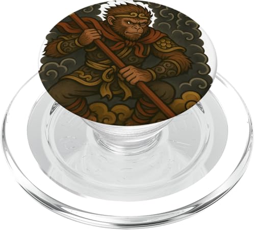 Sun Wukong Reiten Nimbus Cloud PopSockets PopGrip für MagSafe Sun Wukong Reiten Nimbus Cloud PopSockets PopGrip für MagSafe von Pulp Culture