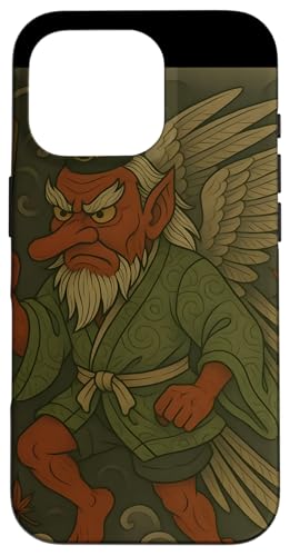 Tengu, japanischer Yokia Dämon Hülle für iPhone 16 Pro Tengu, japanischer Yokia Dämon Hülle für iPhone 16 Pro von Pulp Culture