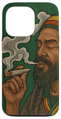 Weise rauchender Rastafari Hülle für iPhone 13 Pro Weise rauchender Rastafari Hülle für iPhone 13 Pro von Pulp Culture