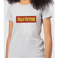 Pulp Fiction Logo Damen T-Shirt - Grau - XS von Pulp Fiction