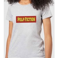 Pulp Fiction Logo Damen T-Shirt - Grau - XXL von Original Hero