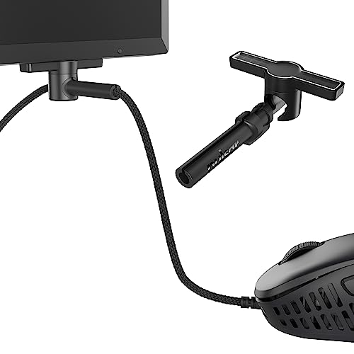 Pulsar Gaming Gears - Micro Bungee ES: Unterstützt kabelgebundene Maus ohne Verrutschen – Freie Bewegung auf Ihrem Schreibtisch – Befestigen Sie es an Ihrem Monitor – erhalten Sie mehr Platz von Pulsar Gaming Gears