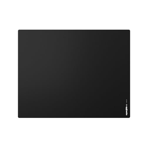 Pulsar Superglide Gaming-Mauspad aus Glas, V2, Aluminium-Silikat-Glasoberfläche, rutschfest, vollständig geformt, hochdichtes Silikongummi, 41,9 x 33 cm, XL, Schwarz von Pulsar Gaming Gears