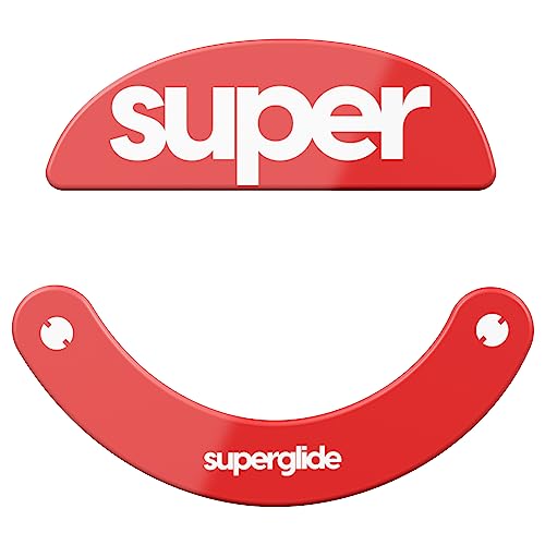 Superglide 2 – Mauspads aus Glas, extrem robust, extrem schnell, glatt und langlebig für die Pulsar Xlite Serie [Rot] von Pulsar Gaming Gears