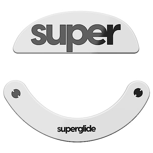 Superglide 2 – Mauspads aus Glas, ultra-robust, extrem schnell, glatt und langlebig für die Pulsar Xlite Serie [Weiß] von Pulsar Gaming Gears