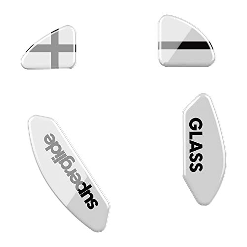 Superglide Mausfüße für Xtrfy M4 Wireless (schnellste und leichtgängigste Mausfüße aus ultrastarkem, makellosem Glas, superschneller, glatter und strapazierfähiger Sohle von Pulsar Gaming Gears