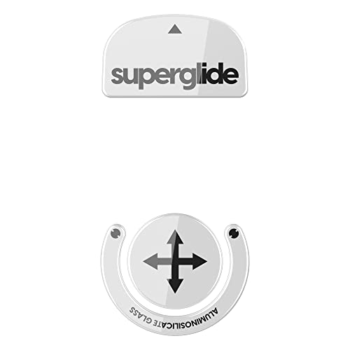Superglide - Schnellste und glatteste Mausfüße/Skates aus ultrastarkem, makellosem Glas, superschnelle, Glatte und langlebige Sohle für Logitech G PRO X Superlight (weiß) von Pulsar Gaming Gears