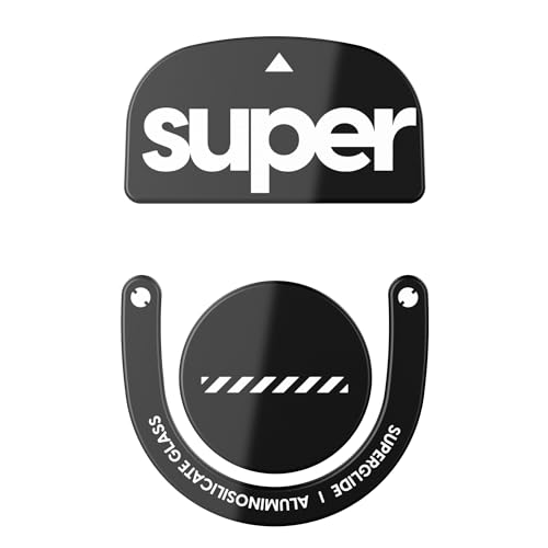 Superglide2 Neue strukturierte Oberfläche mit kontrollierbarer Geschwindigkeit, Mausfüße/Glasgleiter, Ultra-strapazierfähige Glatte und langlebige Sohle für Logitech G Pro X Superlight2 [Schwarz] von Pulsar Gaming Gears