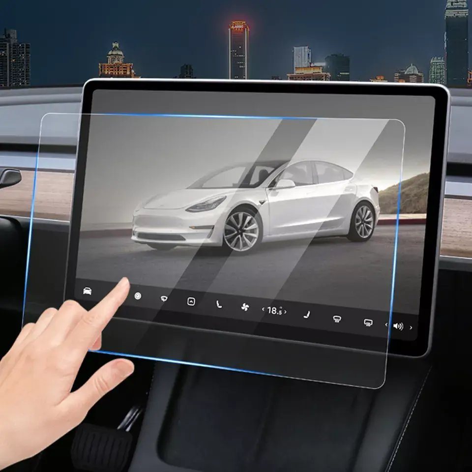 Pulse Displayschutzglas PULSE Display Schutzglas Panzerschutzglas Tesla Model 3 Y von Pulse