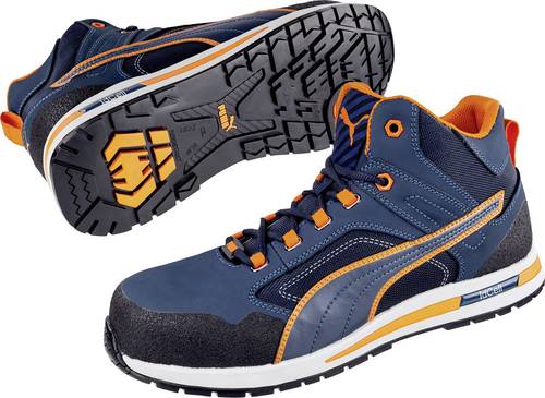 PUMA Crosstwist Mid 633140-43 Sicherheitsstiefel S3 Schuhgröße (EU): 43 Blau, Orange 1St. von Puma