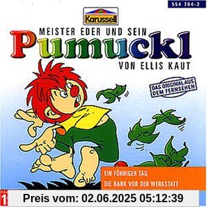 19:Ein Föhniger Tag/die Bank Vor der Werkstatt von Pumuckl