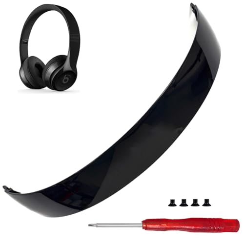 Solo 3 kabelloses Kopfband wie das OEM-Ersatz-Band, Solo3-Teile, Zubehör, kompatibel mit Beats by Dr. Dre Solo 3/A1796 und Solo 2 kabelgebunden/drahtlosen (B0518/B0534) Kopfhörern (glänzendes Schwarz) von Pumyog