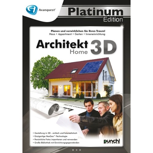 Architekt 3D Home Vollversion DVD-Box Platinum Edition Architekt 3D Home Vollversion DVD-Box Platinum Edition von Punch! Software