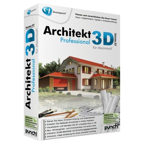 Architekt 3D X7 Professional für Mac Vollversion MiniBox 1 Benutzer | 1 Mac Architekt 3D X7 Professional für Mac Vollversion MiniBox 1 Benutzer | 1 Mac von Punch! Software