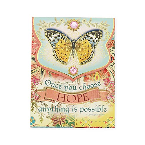 Punch Studio Hope Butterfly Notizblock (59633), mehrfarbig von Punch Studio
