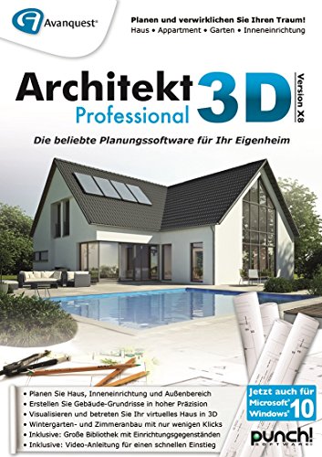 Architekt 3D X8 Professional [PC Download] von Punch!
