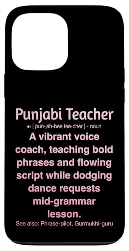 Punjabi-Lehrer Hülle für iPhone 13 Pro Max von Punjabi Teacher Gifts & Tees