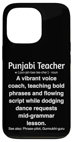 Punjabi-Lehrer Hülle für iPhone 13 Pro von Punjabi Teacher Gifts & Tees