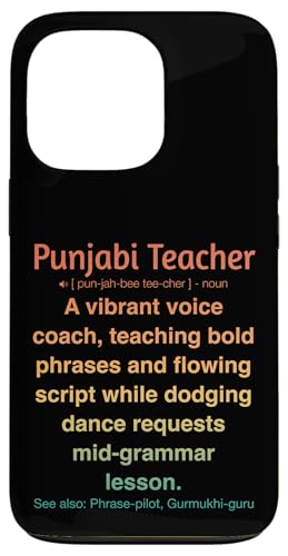 Punjabi-Lehrer Hülle für iPhone 13 Pro von Punjabi Teacher Gifts & Tees