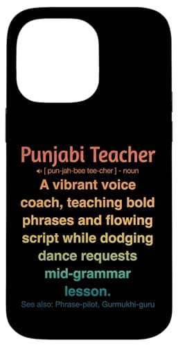 Punjabi-Lehrer Hülle für iPhone 14 Pro Max von Punjabi Teacher Gifts & Tees