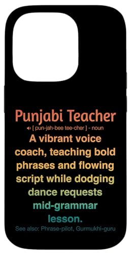 Punjabi-Lehrer Hülle für iPhone 14 Pro von Punjabi Teacher Gifts & Tees