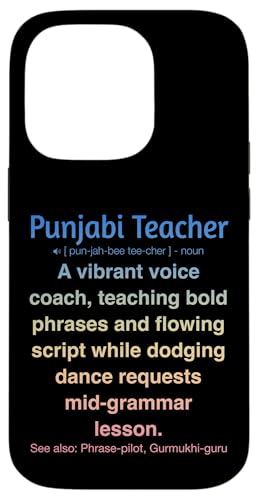 Punjabi-Lehrer Hülle für iPhone 14 Pro von Punjabi Teacher Gifts & Tees